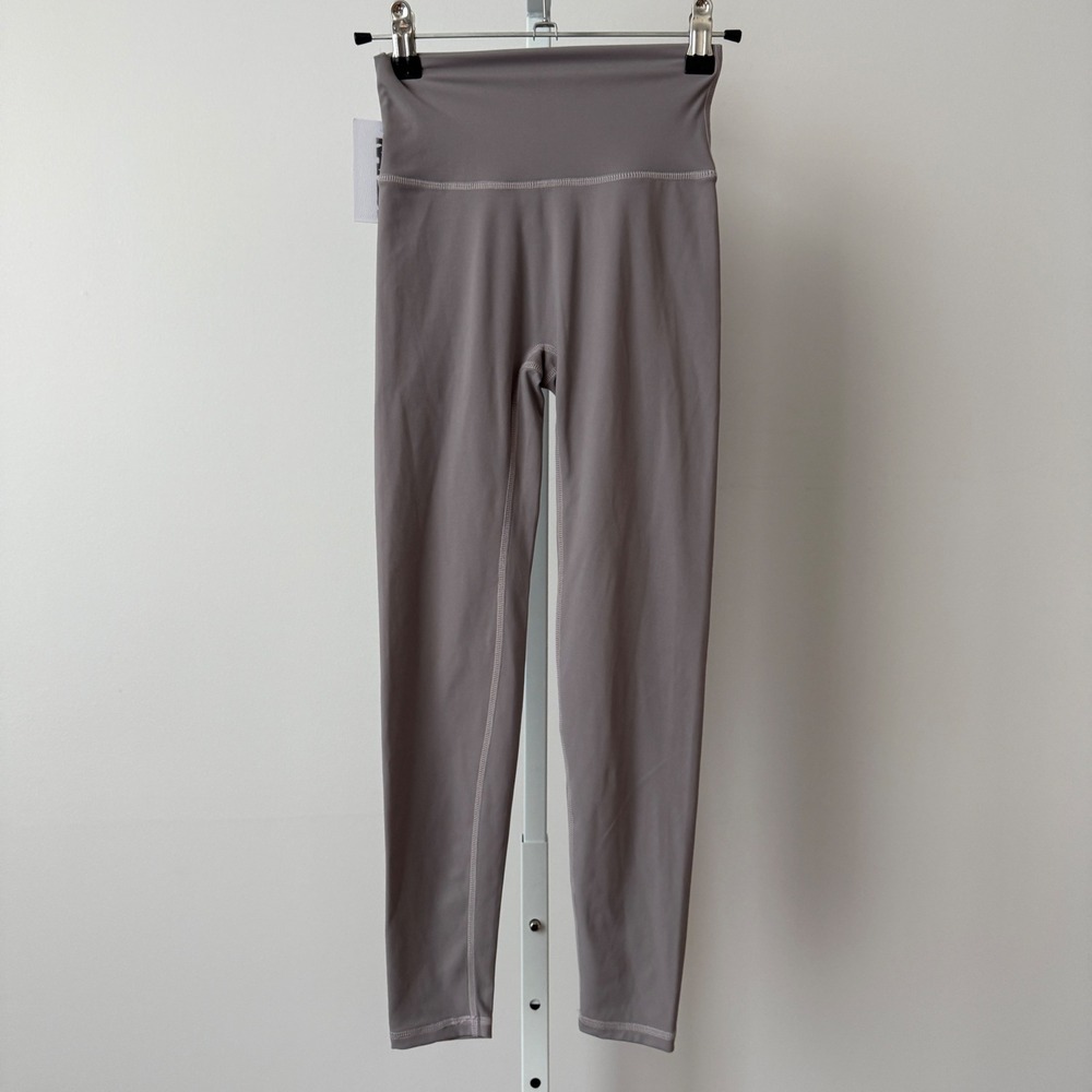 KATIEJ NYC Women Leggings High Waist Athleisure Workout Pants Size L Grey